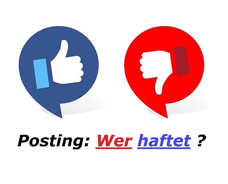 Haftung für Inhalte (Posting) auf Facebook