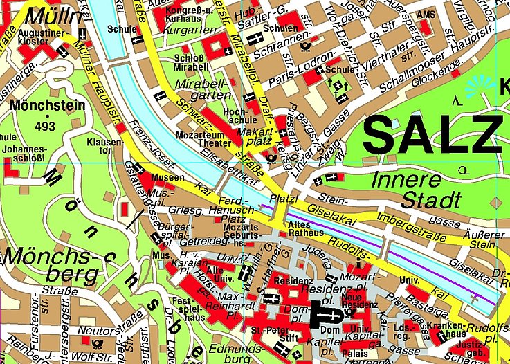 Stadtplan Salzburg